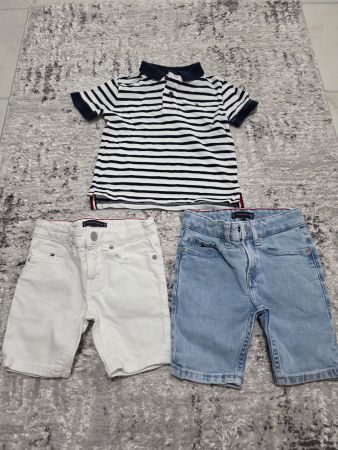 Tommy Hilfiger Shorts und Shirt Kinder Grösse 98