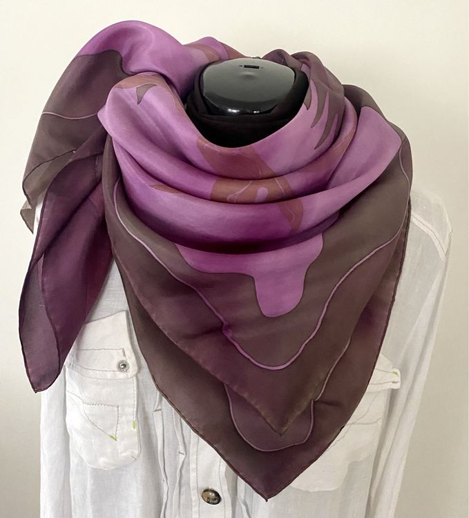 Foulards, Tücher & Schals: Seidenschal Foulard Silk Scarf Halstuch – Gebraucht aus Jona von Flamingoo 2