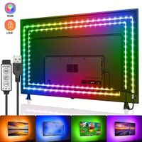 LED Strip RGB Lichtleiste USB Fernbedienung für TV PC Laptop