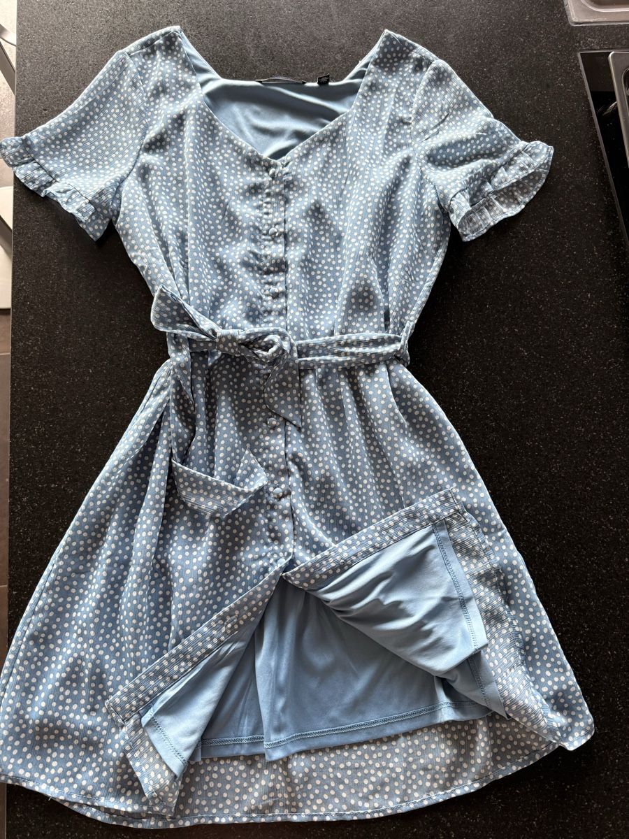 Vero Moda Vestiti: Robe bleu à pois blancs taille M  – Nuovo (secondo la descrizione) da Porrentruy venduto da Magali2900 2