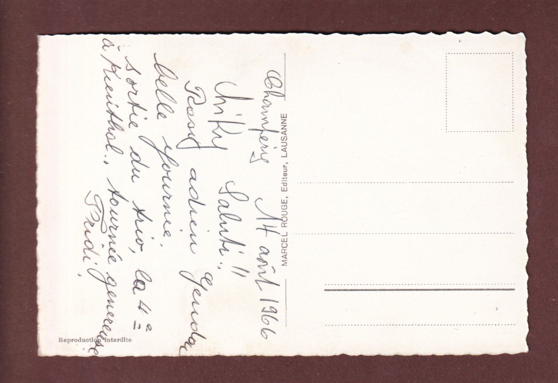 Cartoline postali: DENTS DU MIDI - 1966 – Usato da Pully venduto da nicecards-shop 1