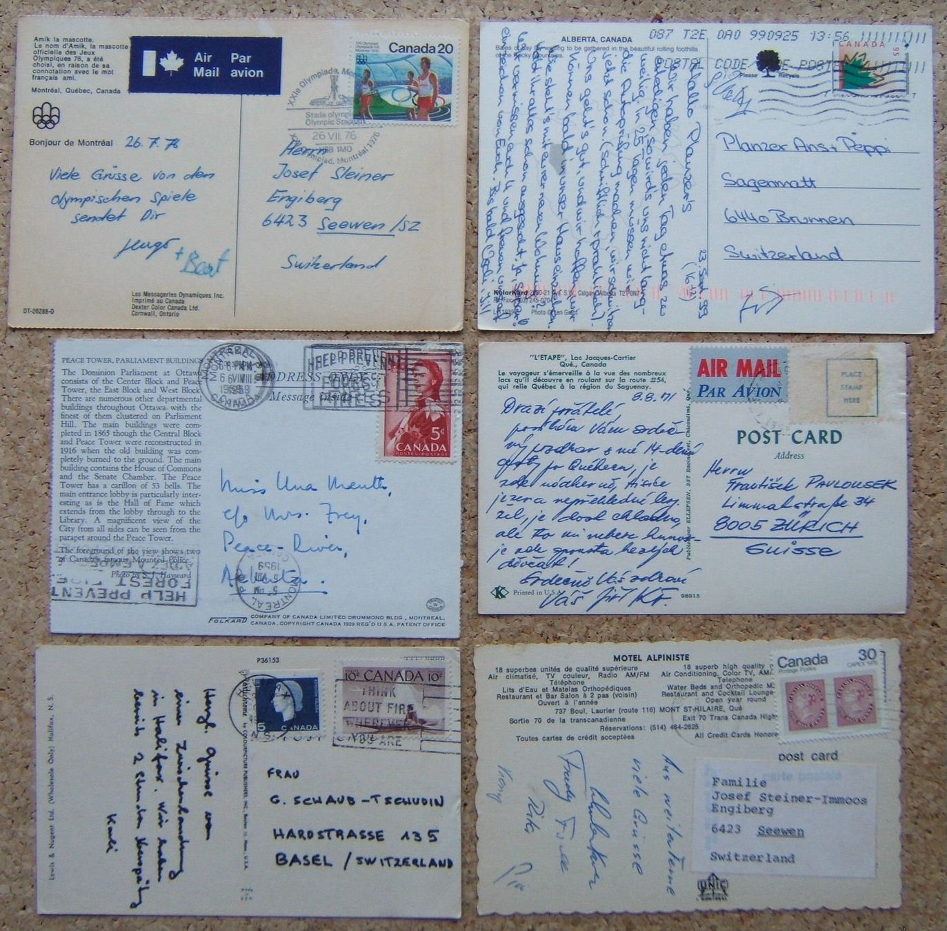 Tutti i francobolli: LOT CANADA BRIEFE / AK / PK – Usato da Brunnen venduto da Nonne04 4