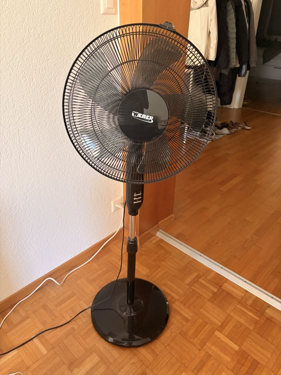 Ventilatoren: Schwarzer Standventilator – Gebraucht aus Bern von Lschorro