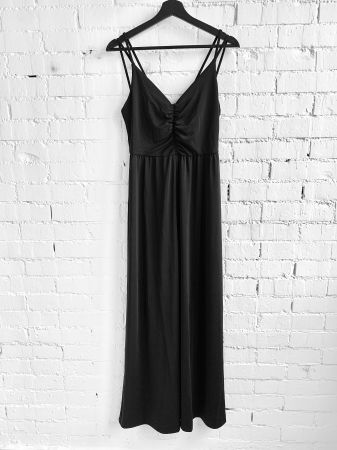 Langes schwarzes Kleid von Banana Republic
