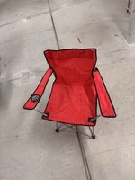  2x Klappstuhl Campingstuhl rot mit Getränkehalter gebraucht