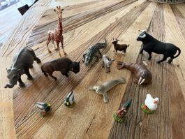 Schleich Tierfiguren Set 12-teilig guter Zustand
