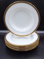 6 Antiker Spode Copelands Porzellan tiefweiss Teller England