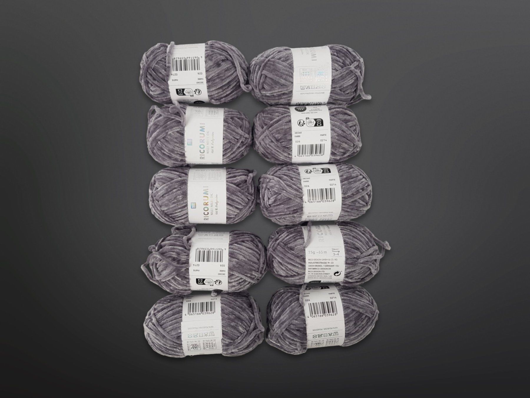 Lana: RICO DESIGN flauschiges Garn Grau 10 Stk. – Nuovo (secondo la descrizione) da Suhr venduto da Restwert_Suhr