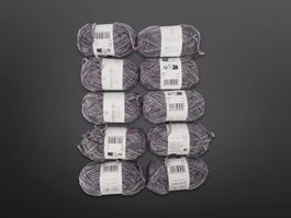RICO DESIGN flauschiges Garn Grau 10 Stk.
