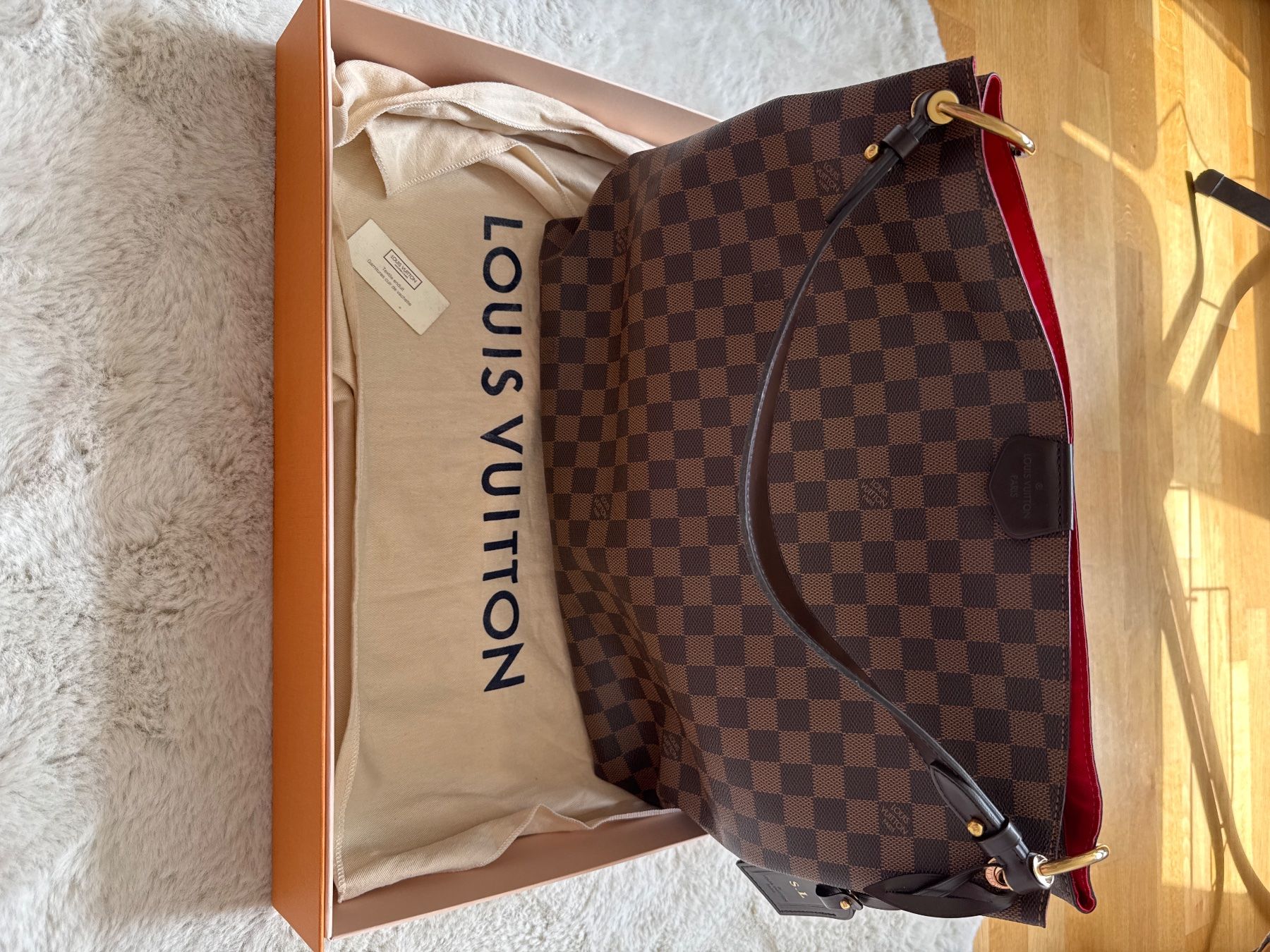 Louis Vuitton Borse da donna: Louis Vuitton Graceful MM Damier Azur – Usato da Wollerau venduto da Vinagoni