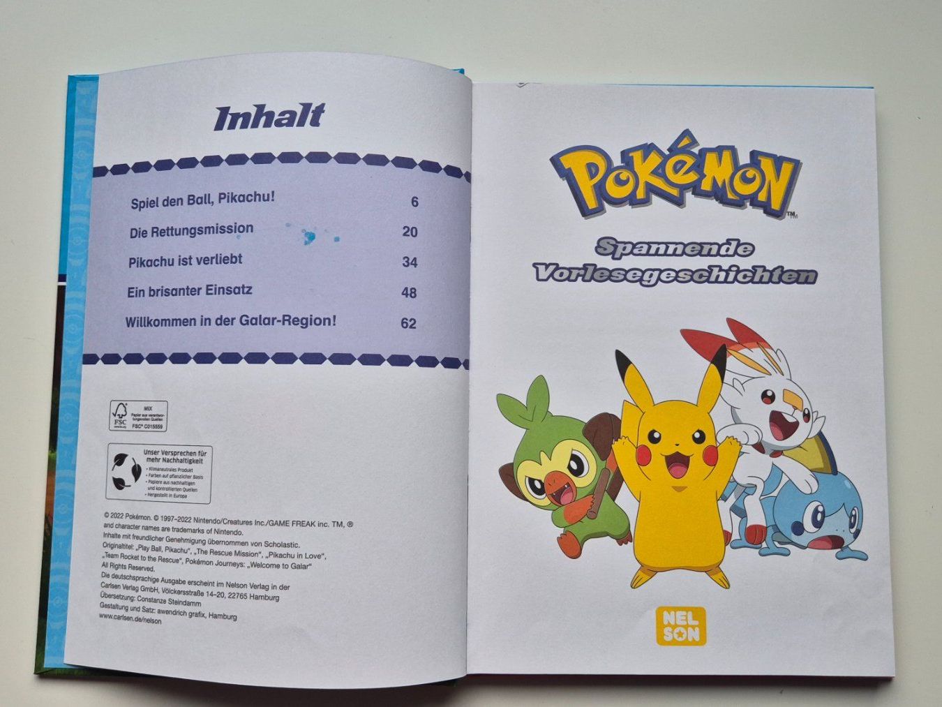 Libri: POKÉMON - Spannende Vorlesegeschichten – Nuovo (secondo la descrizione) da Niederweningen venduto da Obson 1