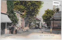 Gimel - Interieur du Village - animee - Litho