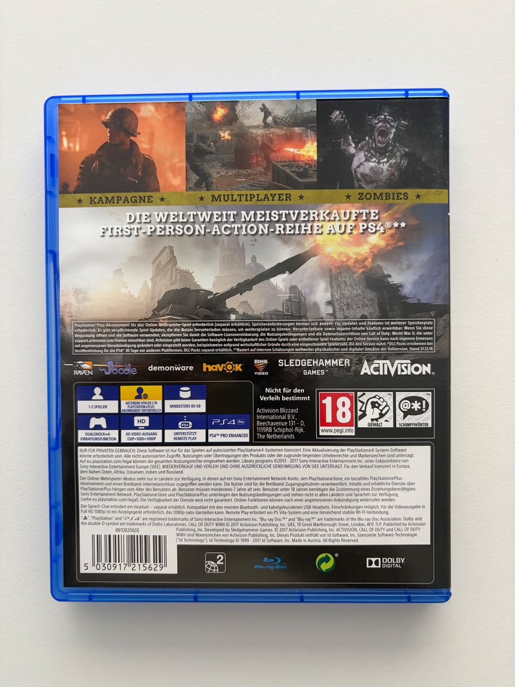 Sony Giochi: PS4 Call of Duty WW2 – Usato da Reinach BL venduto da DreamerVibe 1