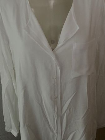 OPUS. langarm Bluse weiss Grösse 42