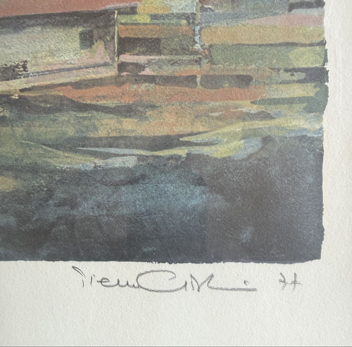 Grafiken & Lithographien: Lithographie originale Paysage suisse  – Gebraucht aus Clarens von Gabi0062 1