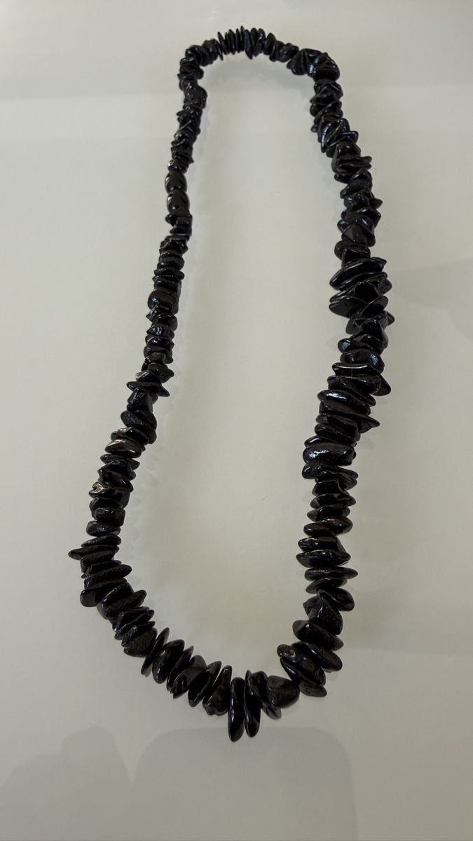 Catenine: Bernstein-Kette in Schwarz, 48 cm – Nuovo e nell'imballaggio originale da Ebikon venduto da Leonidas2