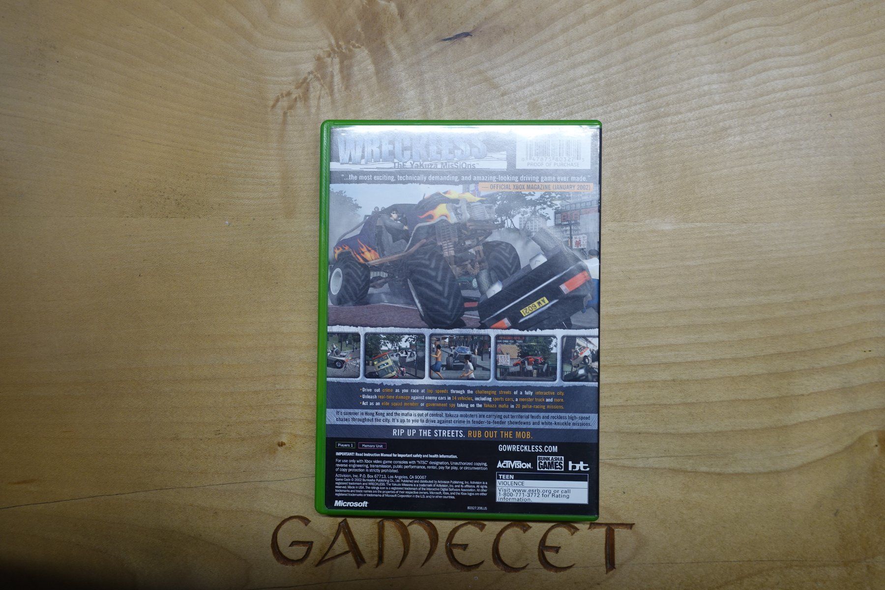Microsoft Jeux: Wreckless: The Yakuza Missions - Amerika – D'occasion à Steinach par Gamecet 2