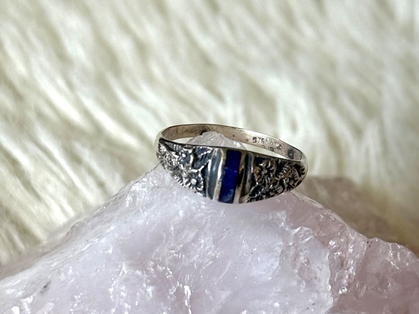 Anelli: Ring Silber 925 mit blauem Stein – Usato da Istighofen venduto da Ringparadies