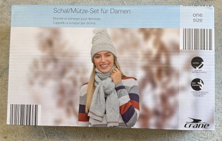 SCHAL-MÜTZE-SET FÜR DAMEN NEU & ORIGINALVERPACKT