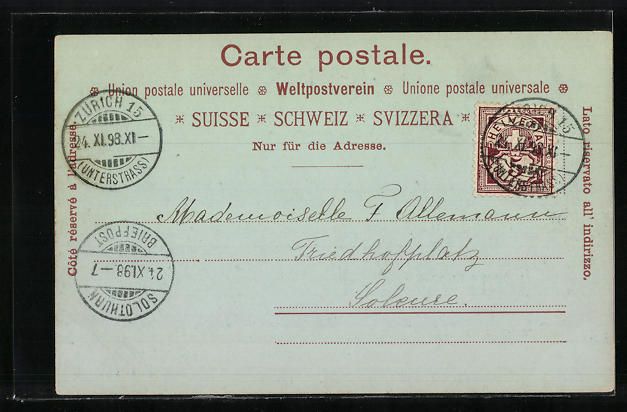 Cartoline postali: Mondschein-AK Zürich, Polytechnikum – Usato da Berlin venduto da bartko-reher 1