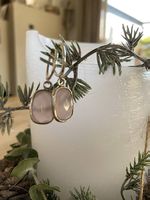 Ohrringe Silber mit Rosenquarz von Argento Furioso NEU