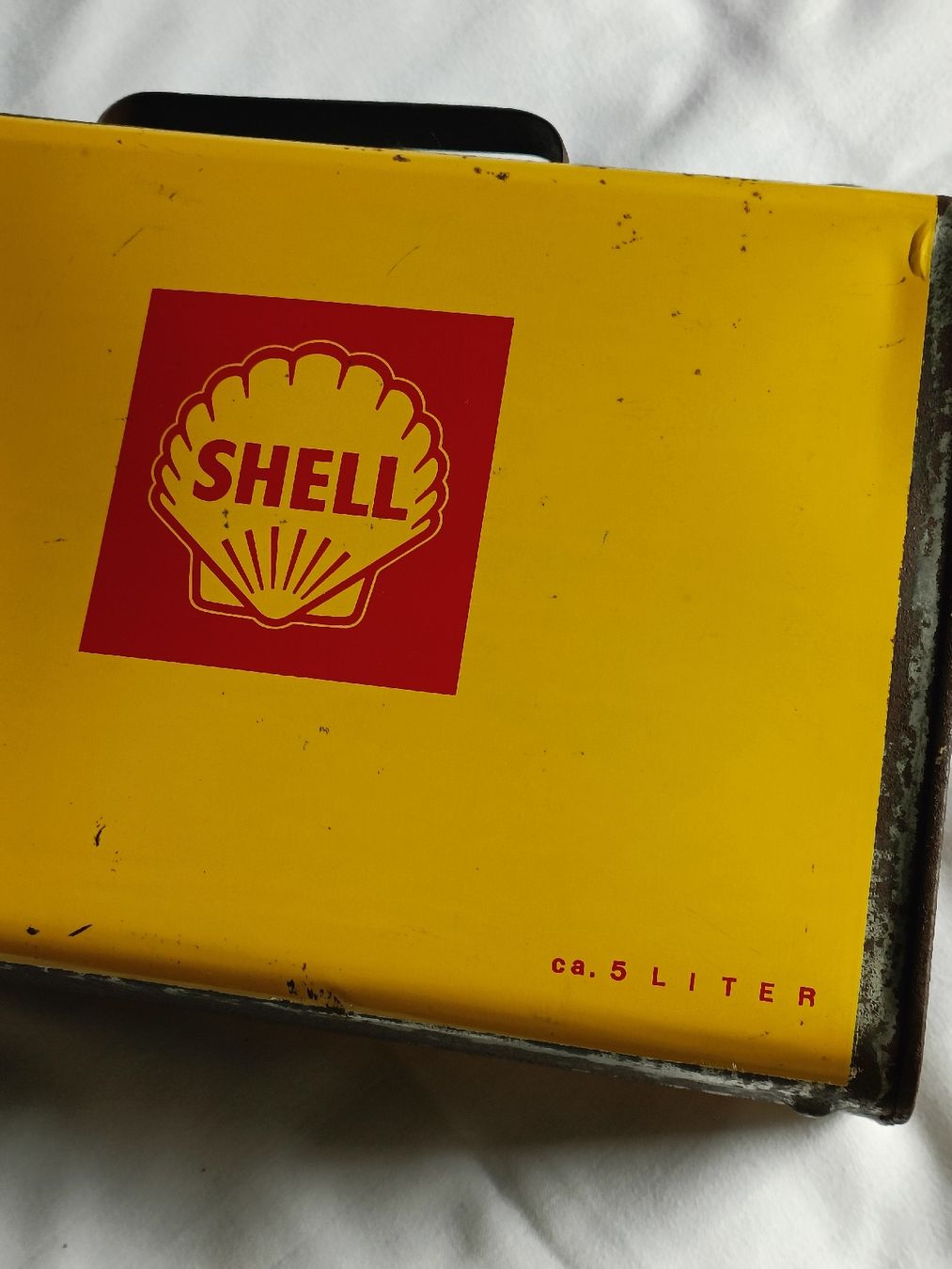 Shell Insegne: Alter Original Shell Kanister mit Einfüllstutzen – Usato da Brugg AG venduto da Ente015 9