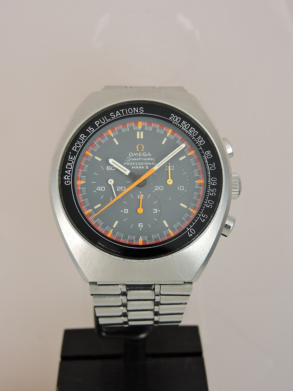 Omega Orologi: 1971 Omega Speedmaster Mark II Pulsations, Racing - Serviced – Usato da Bern venduto da Vintage-Oyster