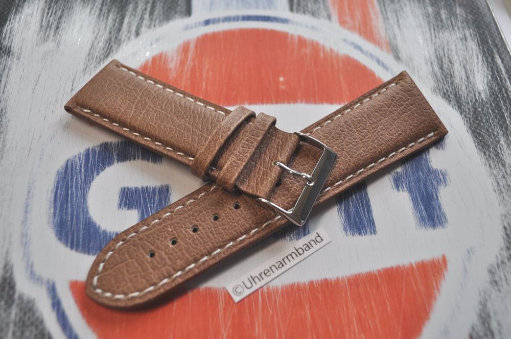 Bracciali & Braccialetti: 26mm Uhrenarmband,  Leder braun, Uhrenband – Nuovo (secondo la descrizione) da Courlevon venduto da Uhrenarmband 2
