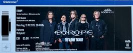 Europe Ticket für den 13.10.2026 im Volkhaus in Zürich