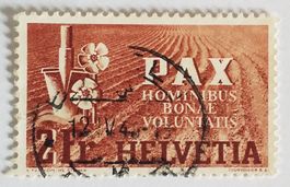 WE44) 271, PAX Spaten und Blumen Vollstempel Kt. 200.-++