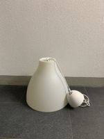 Pendelleuchte Kunststoff weiss 37 cm Höhe guter Zustand