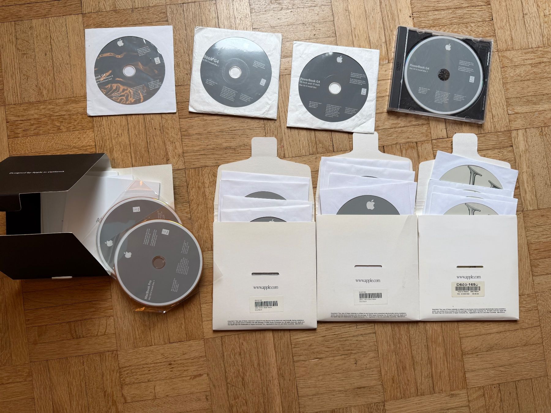 Apple Software: iBook G3, G4, XServe, MacBook 2008 Systemsoftware – Usato da Adliswil venduto da synchrot