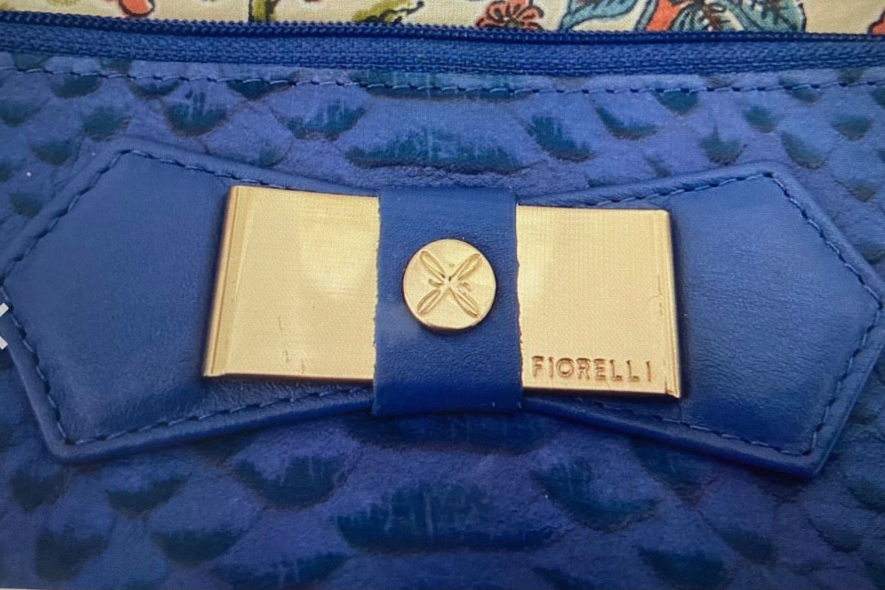 Custodie per cosmetici: FIORELLI Trousse 100% cuir écailles bleu roi – Nuovo (secondo la descrizione) da Genève venduto da kik_8jd6 1