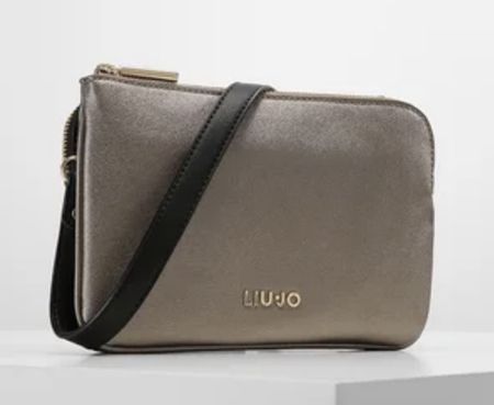 Liu Jo Umhängetasche Gold mit schwarzem Riemen, wie neu