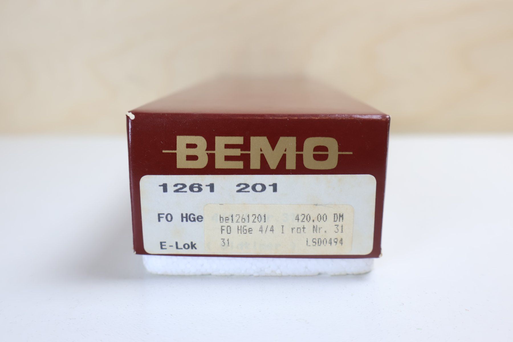 Bemo Modellini di ferrovie: BEMO FO E-Lok HGe 4/4 "Dummy" - H0m 1261 201 – Usato da Winterthur venduto da Monstera 8