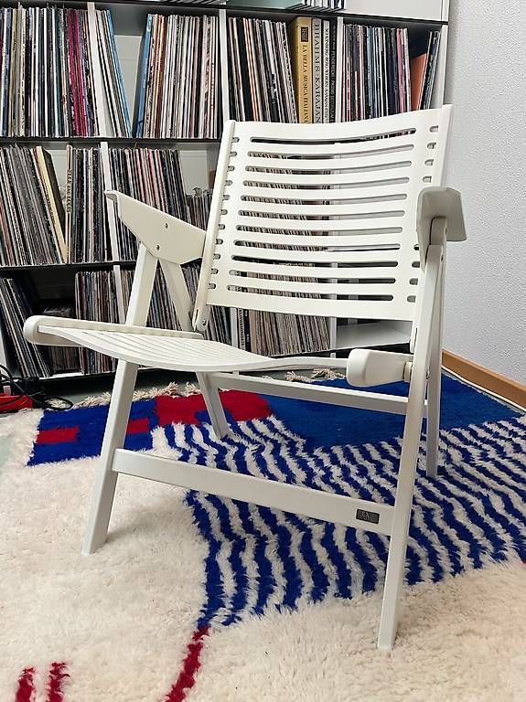 Chaises: Rex Kralj - Rex Folding Lounge Chair - weiss – D'occasion à Zürich par Besije