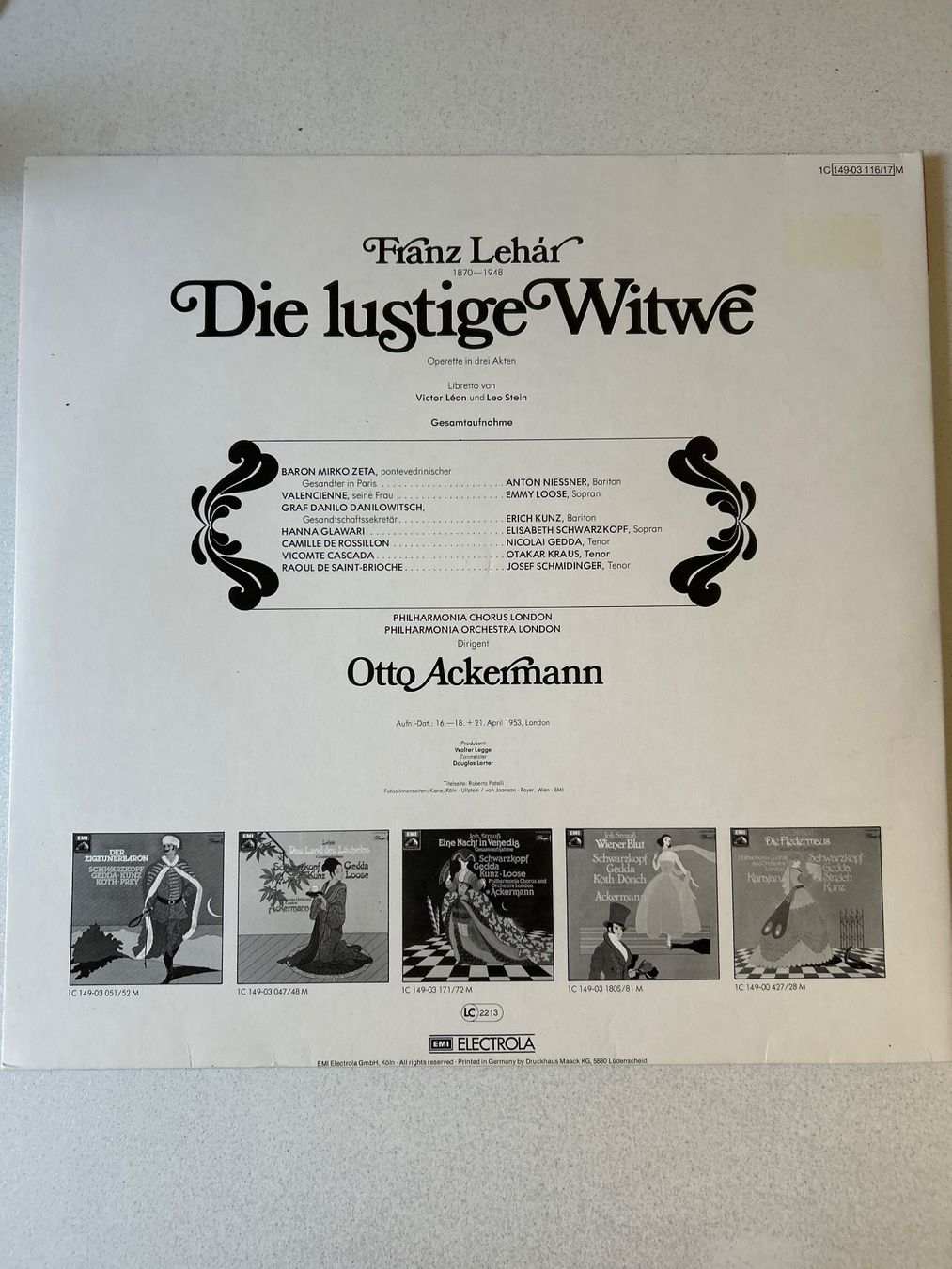 Dischi in vinile: Die lustige Witwe 2 LP Album Vinyl – Nuovo (secondo la descrizione) da Zürich venduto da Fisel1 2
