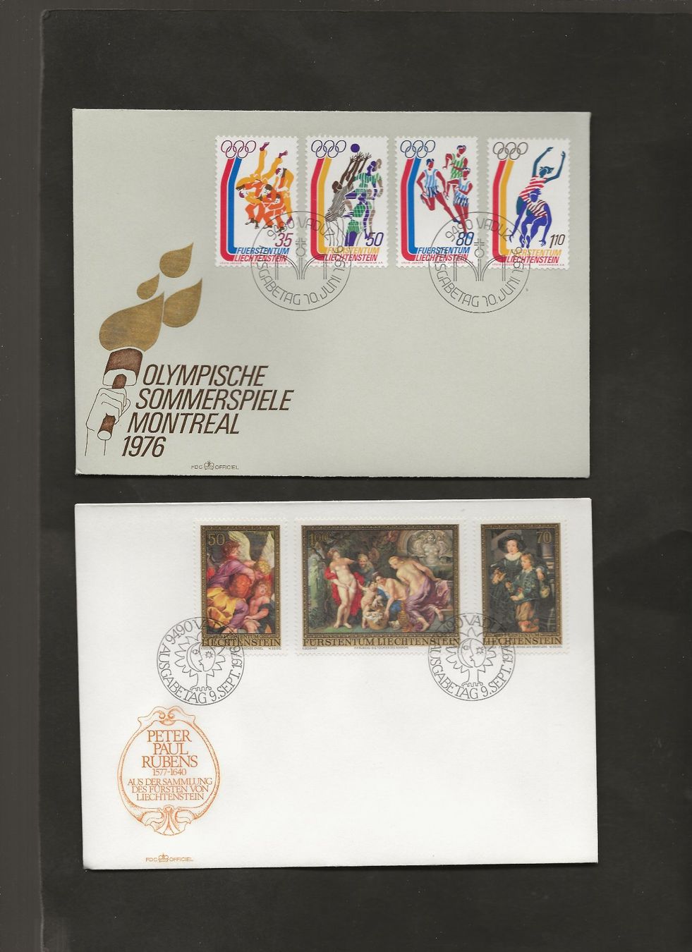 Tutti i francobolli: 32 FDC Liechtenstein 1976 bis 1980 – Usato da Au ZH venduto da xelagreb01 4