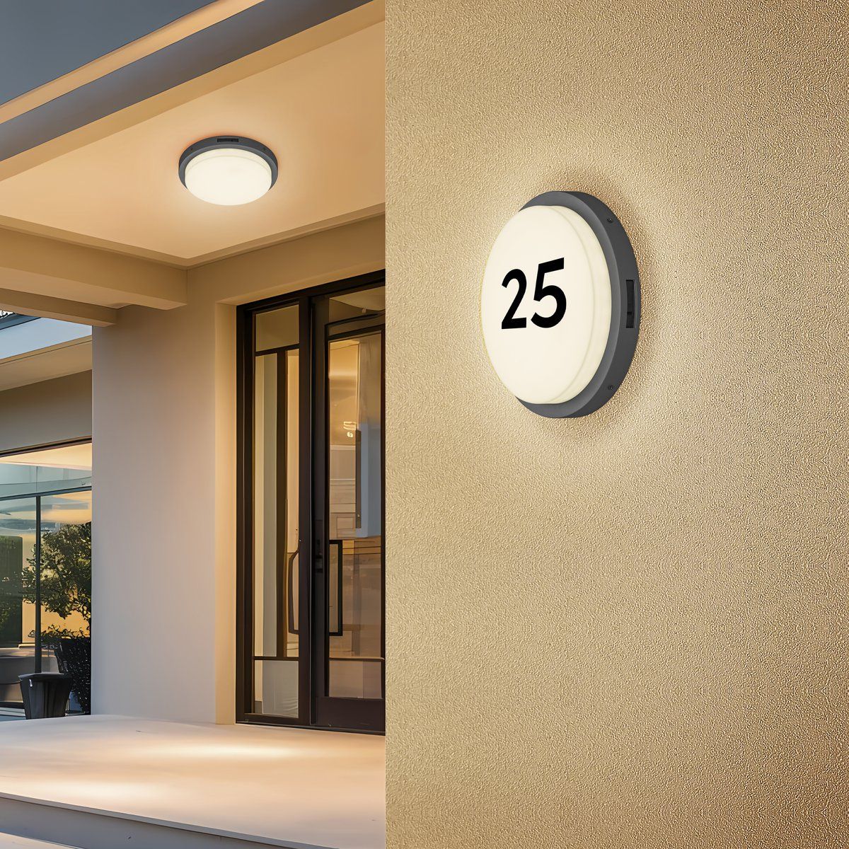 Lampadari & plafoniere: LED Aussen Deckenleuchte, CCT, 30 cm Ø – Nuovo (secondo la descrizione) da Kreuzlingen venduto da Smart-Light 1