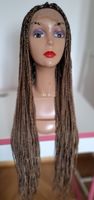 Light Brown Braided Wig | Natural Look | Handmade