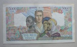 Frankreich ++ 5000.- Francs 1945