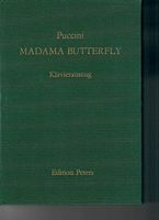 Partition Puccini Madama Butterfly
