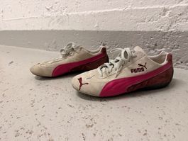 Vintage Puma Speedcat Damenschuhe Beige/Pink Wildleder,Gr 39