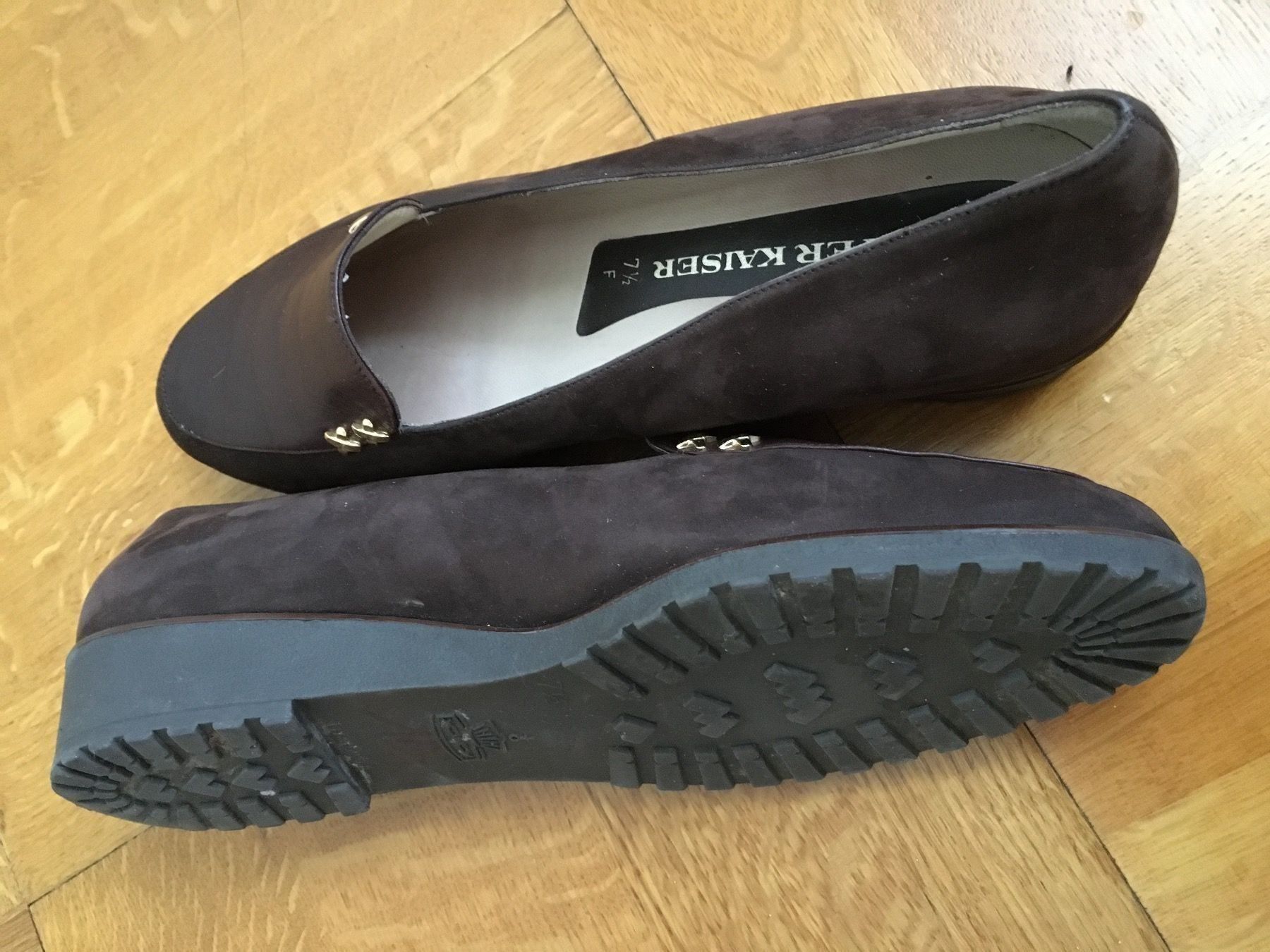 Kaiser Scarpe da donna: Schöne braune Mokassins von Peter Kaiser – Usato da Bern venduto da Smile-2707 3