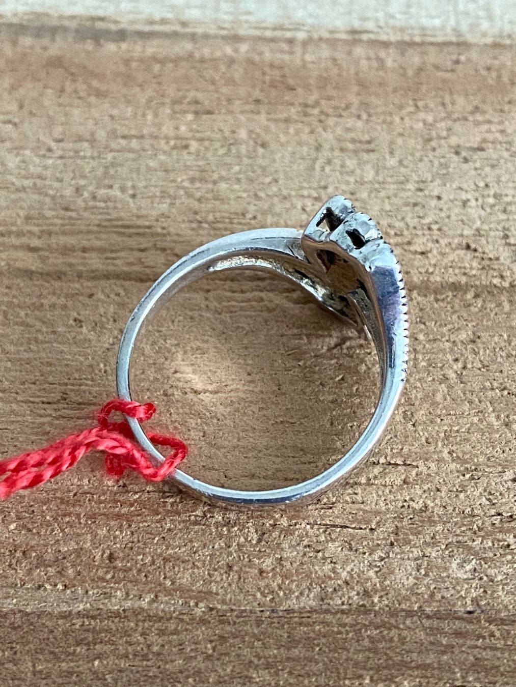 Anelli: Damenring Silber als zwei Händeform – Usato da Zürich venduto da Dalema13 3