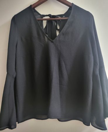 Elegante Damen Bluse, Schwarz