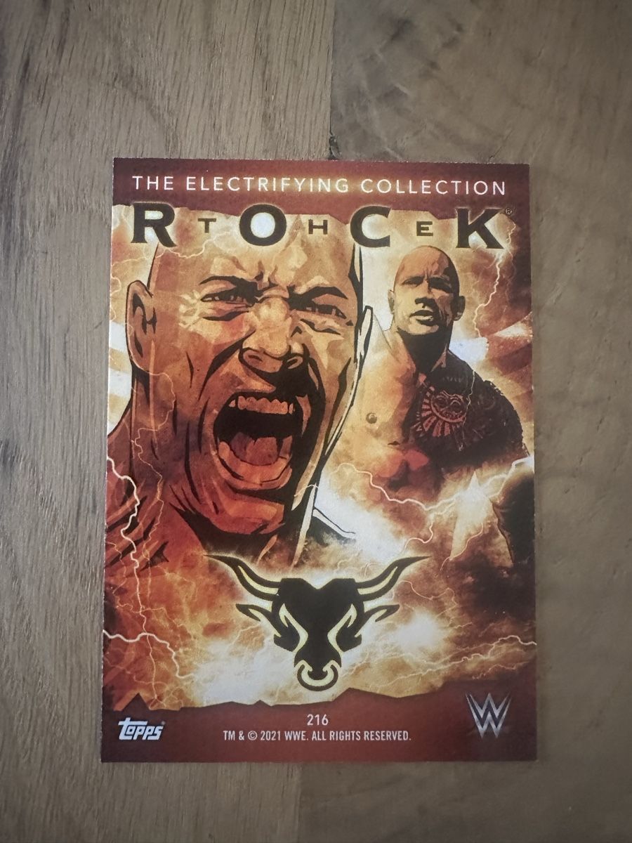 Topps Carte collezionabili: WWE "The Rock" Topps Sammelkarte – Nuovo (secondo la descrizione) da Luzern venduto da LuzernTCGLab 1