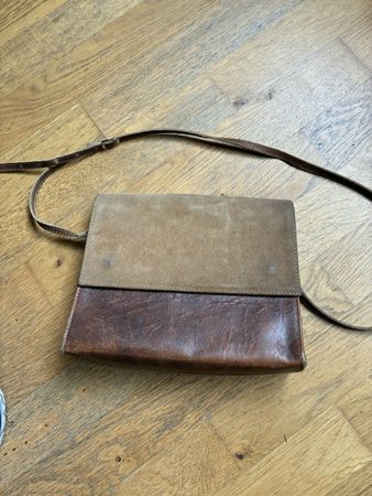 Tasche Brandy Melville Leder Wildleder braun Damen