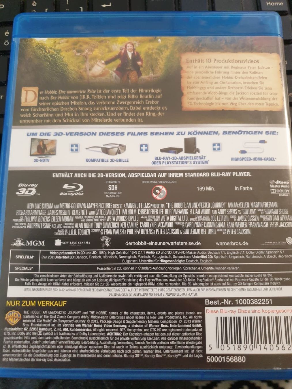 Tutti i DVDs: Der Hobbit eine Unerwartete Reise 3D – Nuovo (secondo la descrizione) da Zollikofen venduto da wir_verkaufen 1