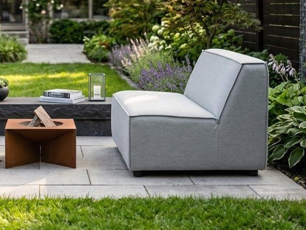 Divani: 1 Modulo Sunbrella Loungesessel hellgrau neu u originalverp – Nuovo e nell'imballaggio originale da Fehraltorf venduto da gartenlounge_ch